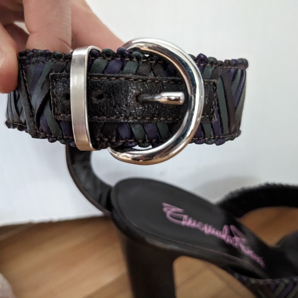 Double Strap Chunky Heel Platform Sandals - Picture 7 of 12